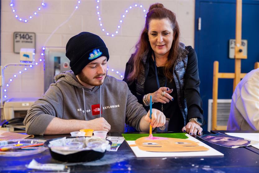 Students create art
